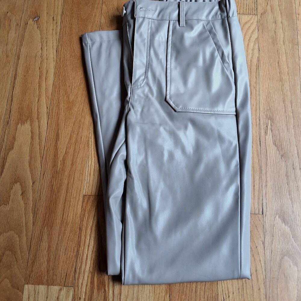 Kendall + Kylie Boot cut fake leather pants